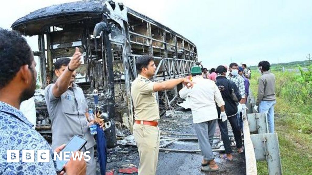 Featured image for Bus Fire in India Kills 25 After Collision with Motorcycle