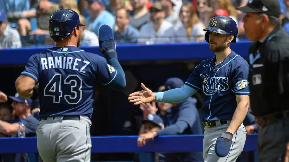 Rays dominate Blue Jays with strong offense and pitching.