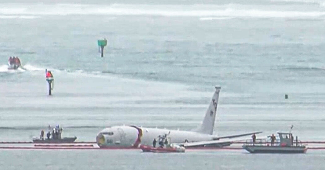 Navy Plane's Runway Mishap: 9 Aboard Escape Unharmed