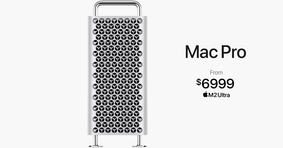 Featured image for "Apple Unveils Mac Pro with M2 Ultra Chip and $6999 Starting Price"