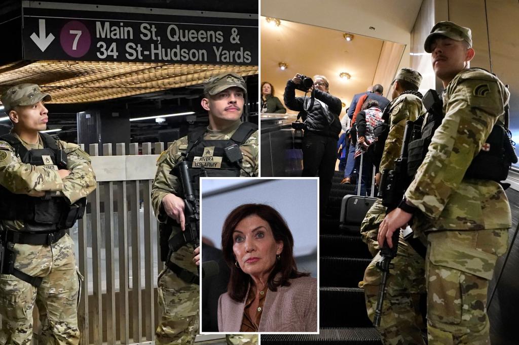 Featured image for "National Guard Deployment in NYC Subways Sparks Controversy Amid Rising Transit Crime Concerns"