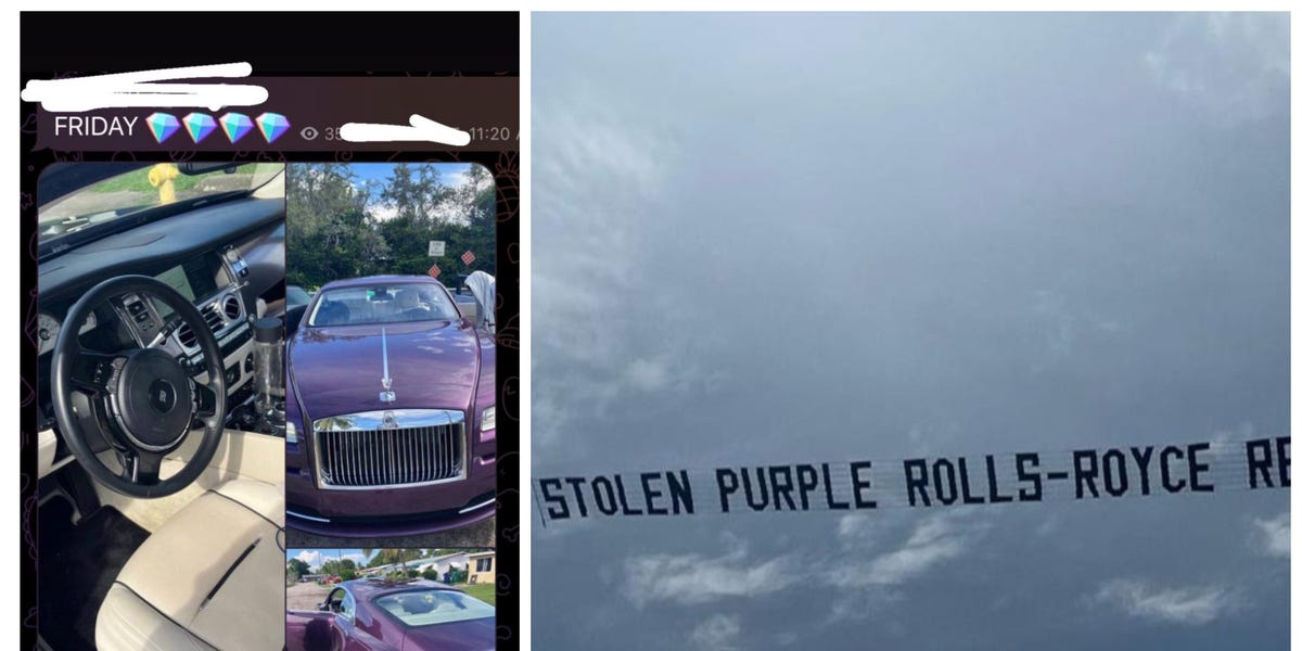 Florida Man Tracks Stolen Rolls-Royce with Aerial Banner