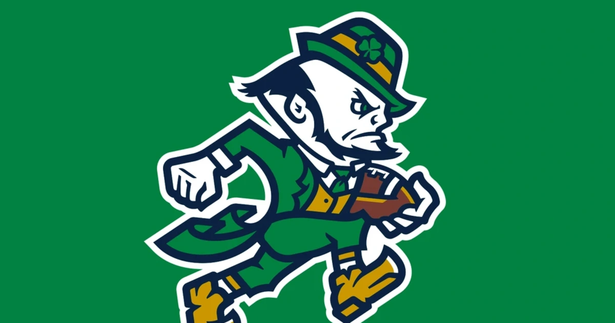 Featured image for Notre Dame Unveils New Football Logo Featuring the Leprechaun