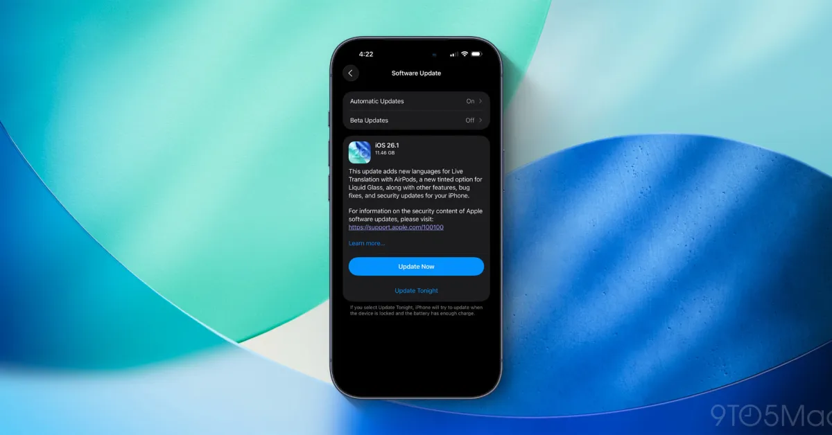 Featured image for Apple Releases iOS 26.1 with New Features and Enhancements
