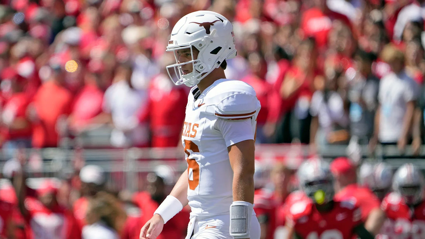 Featured image for Arch Manning Faces Challenges and Predictions Amid Ohio State and Texas Football Developments