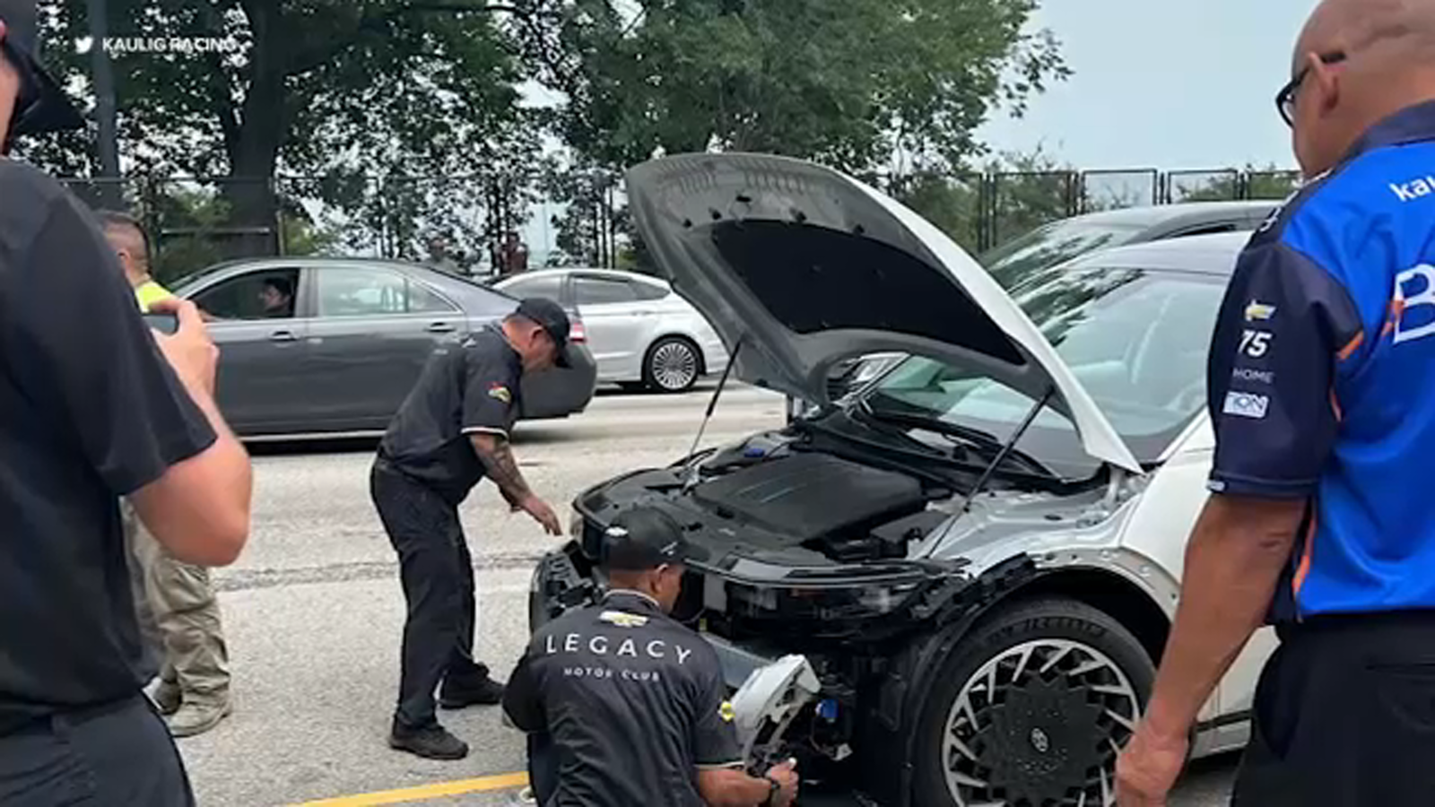 Featured image for NASCAR Pit Crew Rescues Driver in Chicago Fender Bender