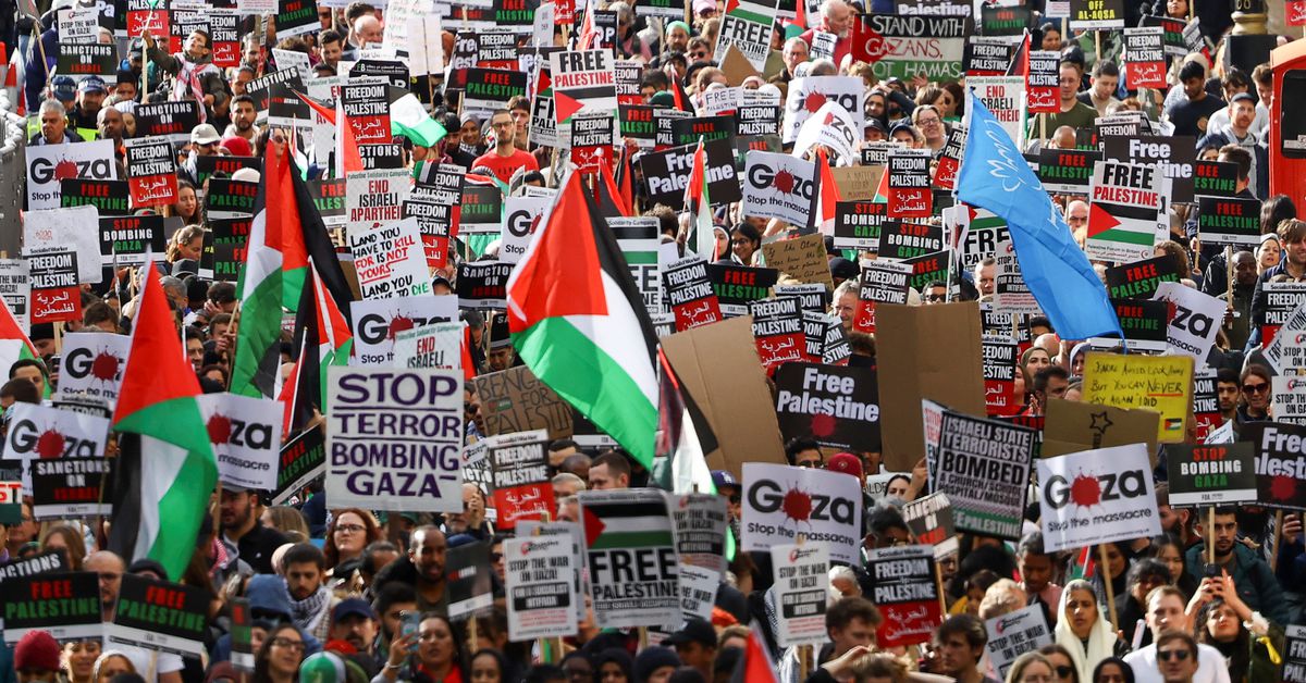 Massive Pro-Palestinian March Floods London Streets