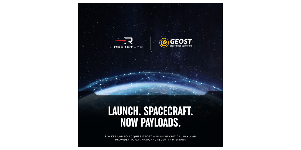 Featured image for Rocket Lab Expands National Security Portfolio with Geost Acquisition