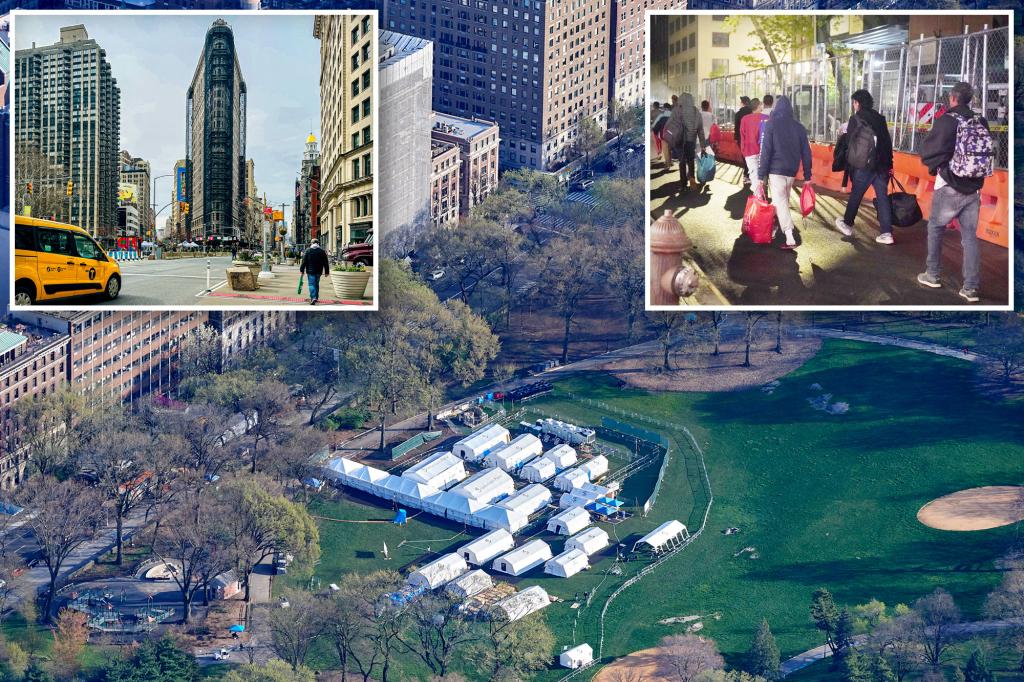 Featured image for New York City officials explore unconventional solutions for migrant housing crisis.