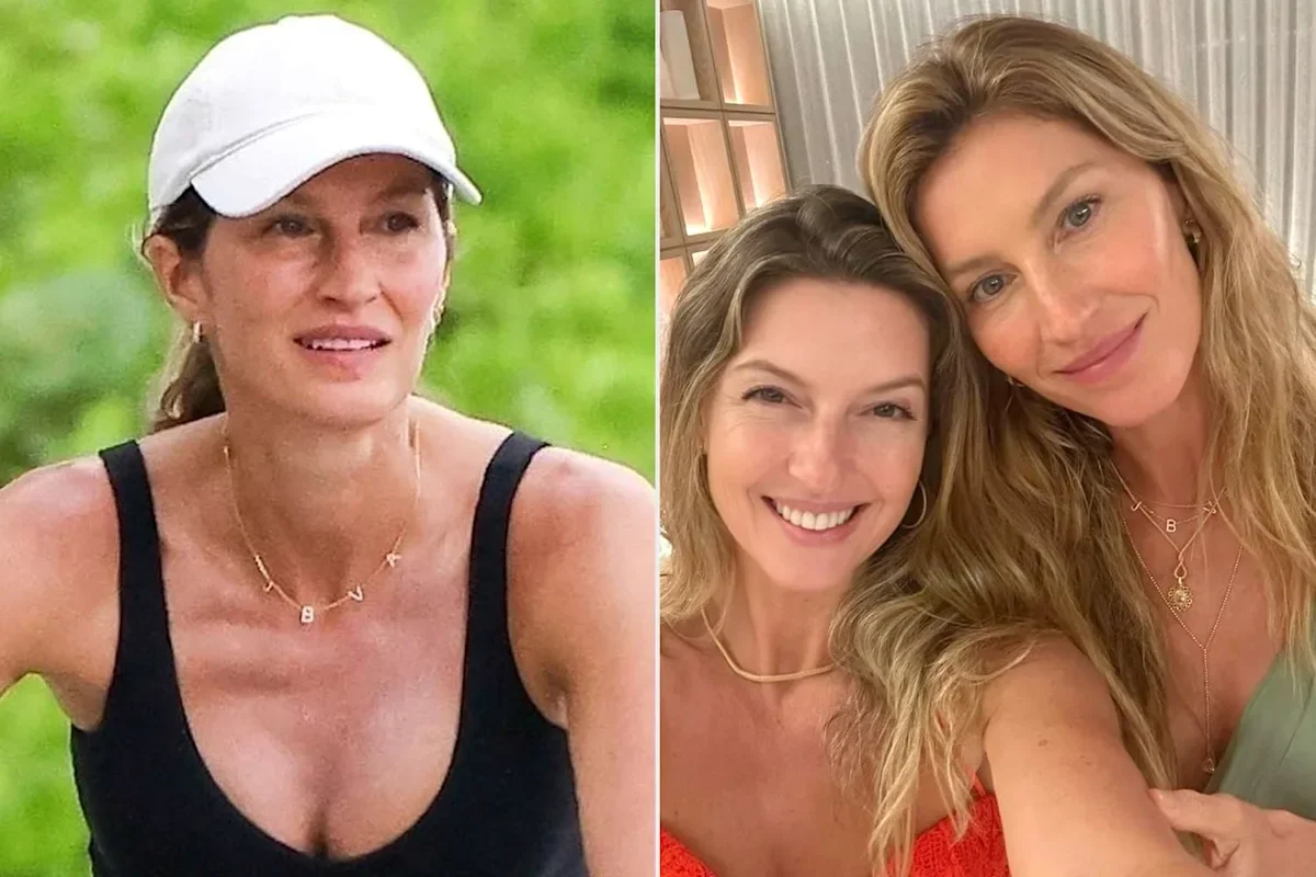 Gisele Bündchen Flaunts Diamond Initial Necklace Signaling Family Names