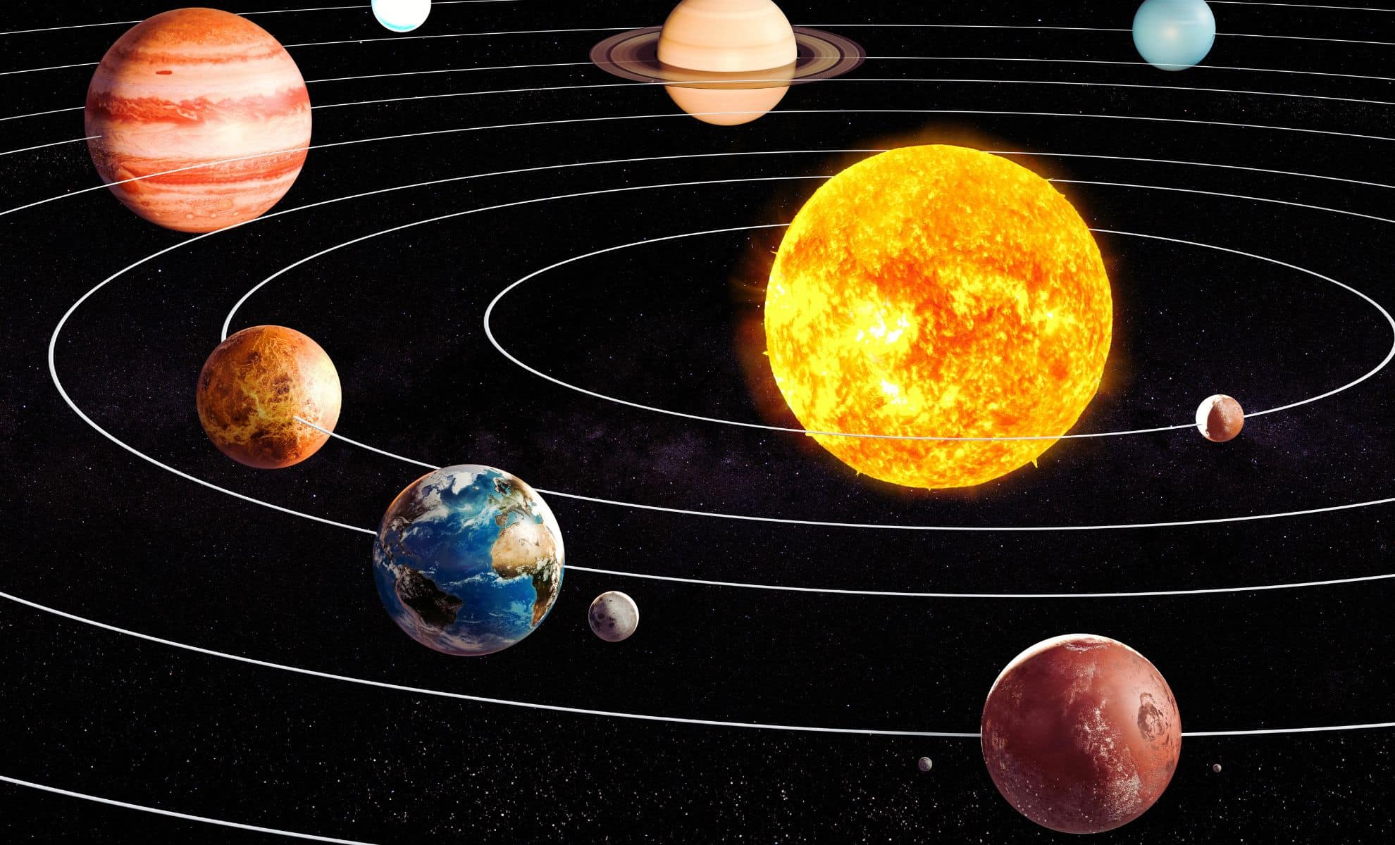 Ancient Celestial Dance of Earth, Venus, Mars, and a Lost Planet