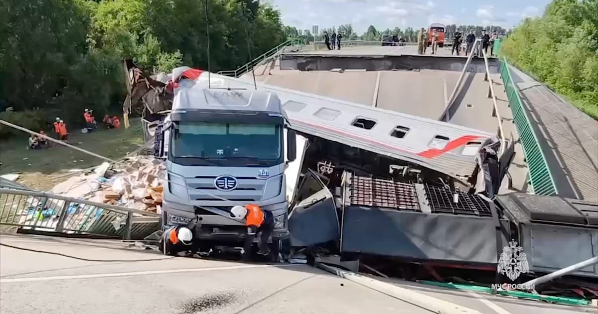 Russian Bridge Collapses Near Ukraine Result in Multiple Deaths