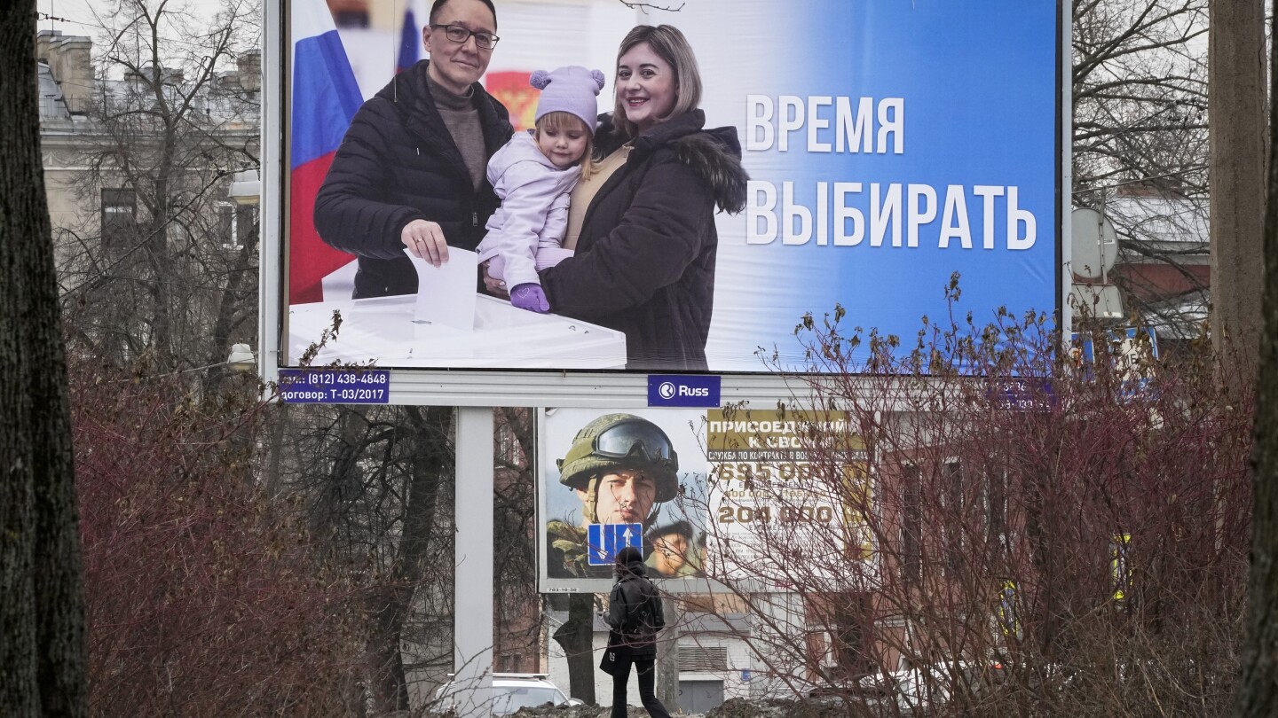 "Putin's Unchallenged Reign: Russians Abroad Divided as Election Extends Rule"
