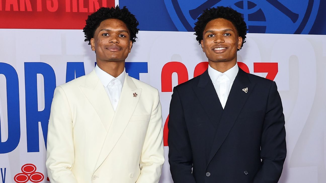 Brothers Amen and Ausar Thompson make history in 2023 NBA draft.