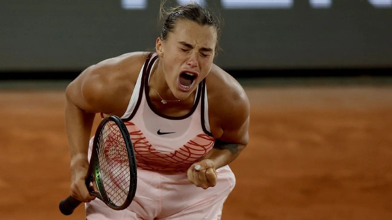 Aryna Sabalenka dominates Sloane Stephens at French Open.