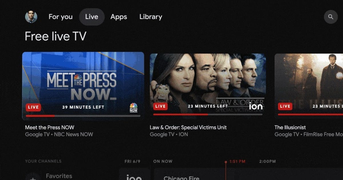 Featured image for Google TV Expands Free Channel Offerings to Over 800.