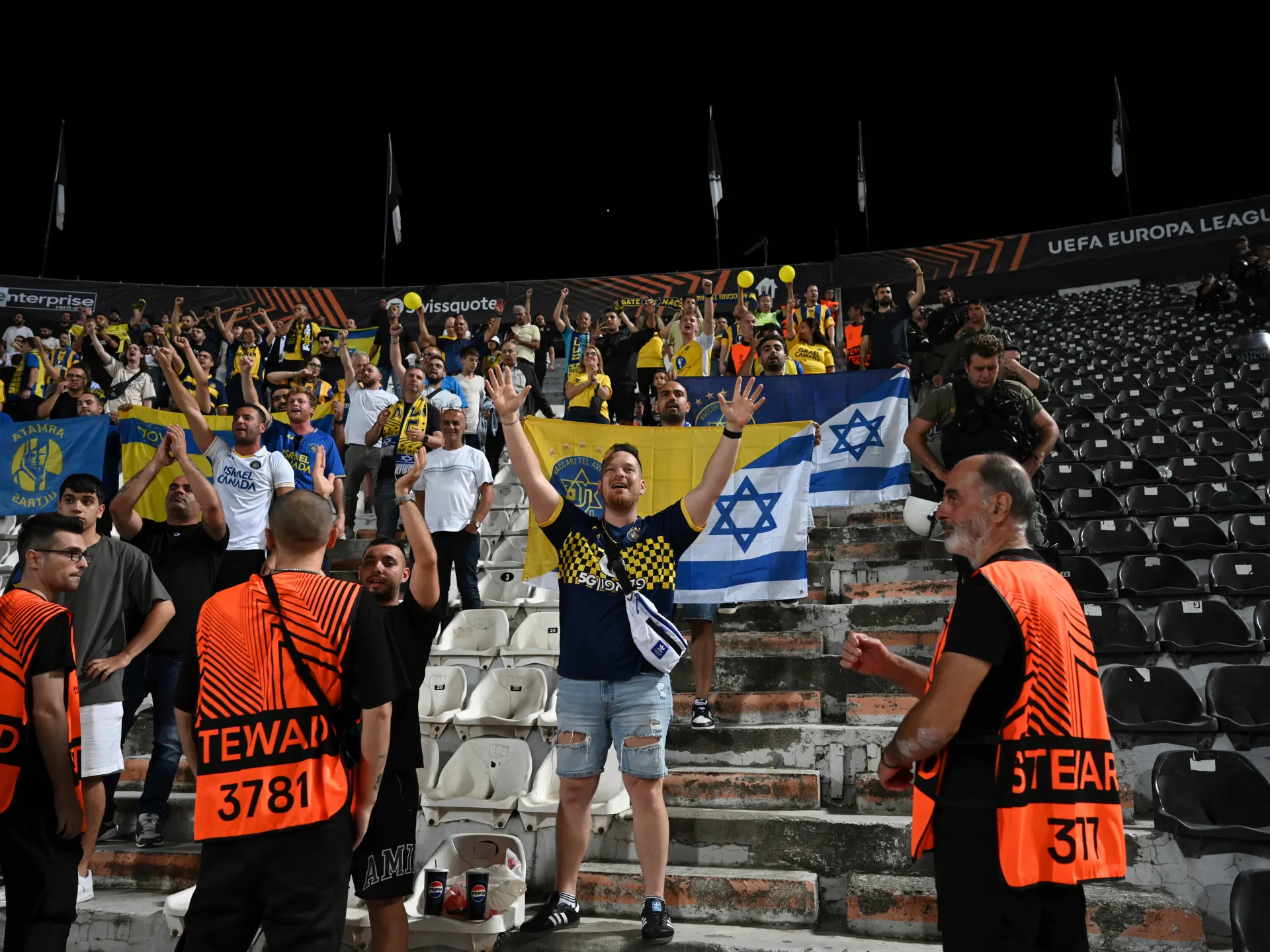 Featured image for UK faces criticism over ban on Maccabi Tel Aviv fans at Europa League match