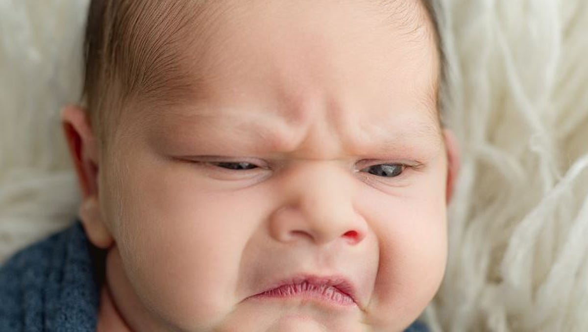 Grumpy Baby Photoshoot by Ohio Photographer Goes Viral
