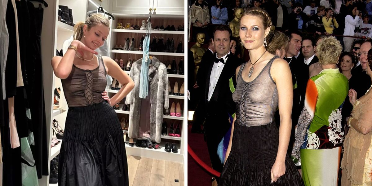 Apple Martin Rocks Gwyneth Paltrow's Iconic Oscars Dress.