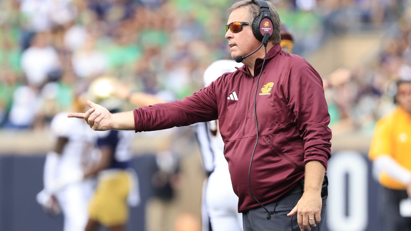 Featured image for "Central Michigan Probes Alleged Presence of Michigan Staffer on Sideline"