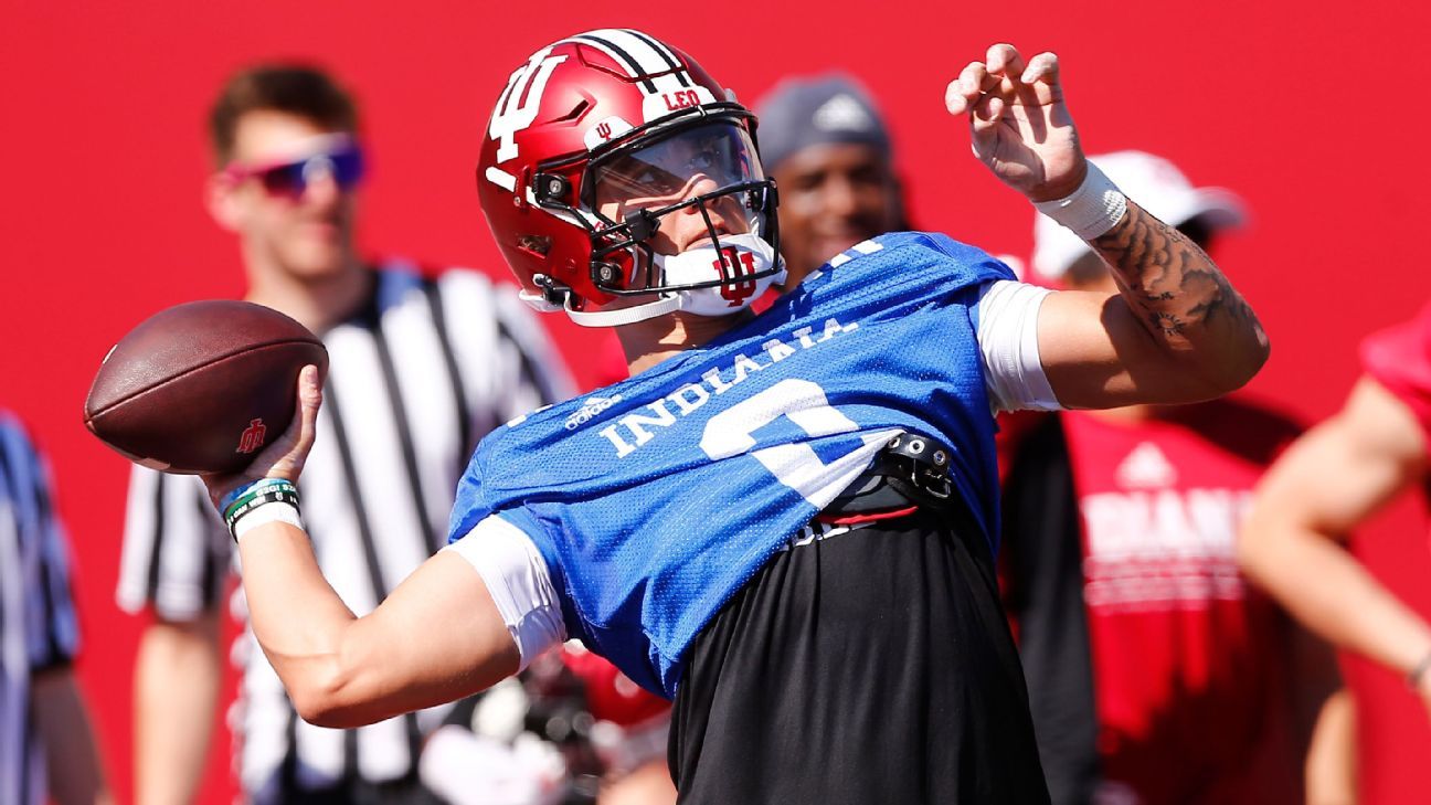 Featured image for "Tayven Jackson Secures Starting Quarterback Position for Indiana Football"