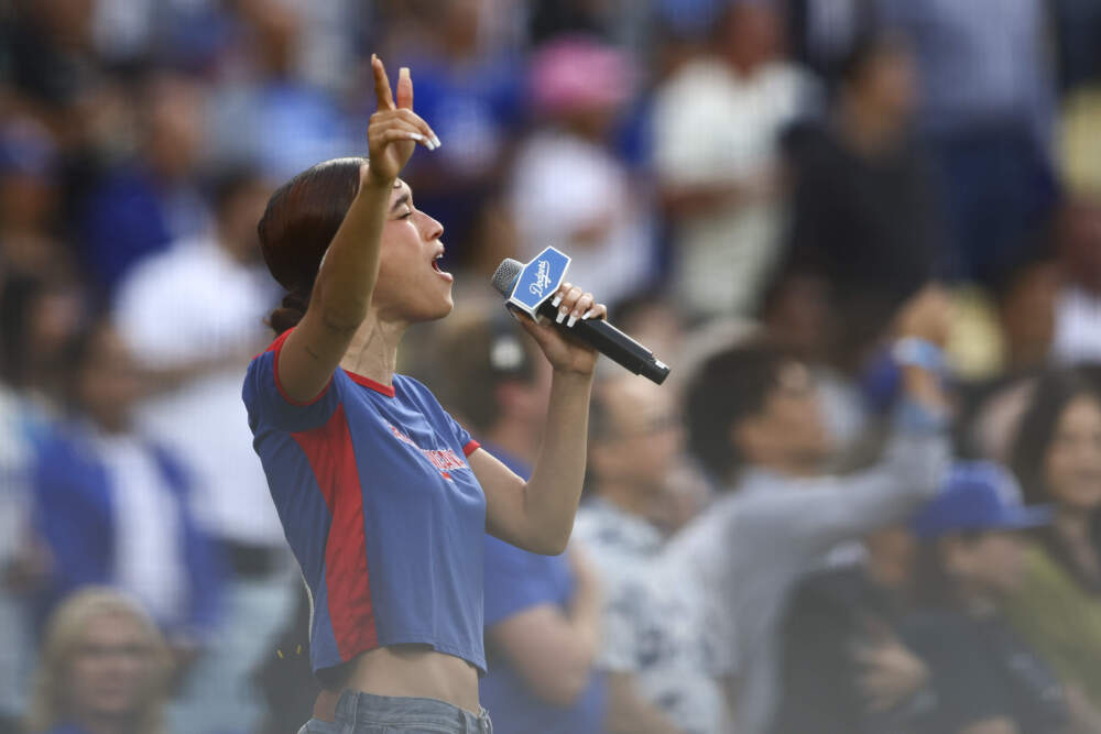 Featured image for Nezza Performs Spanish National Anthem at Dodgers Stadium Amid Controversy