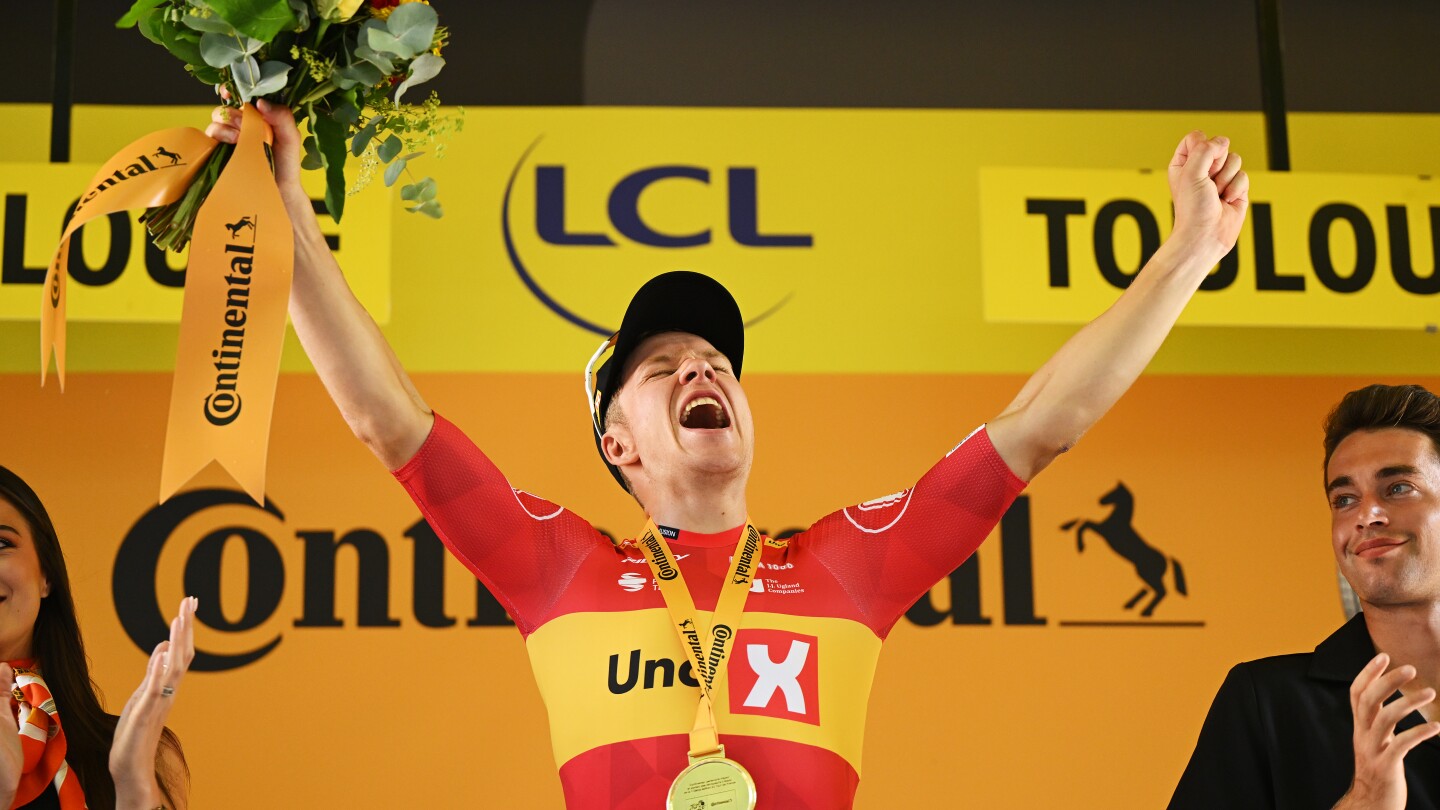 Pogačar Crashes but Abrahamsen Wins Stage as Healy Holds Yellow in Tour de France