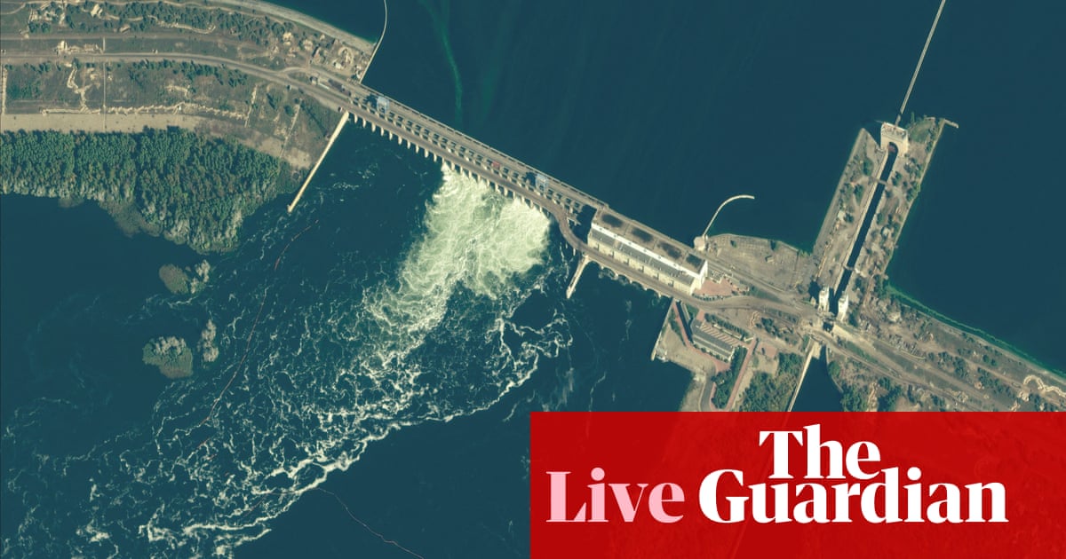 Russian forces blow up dam in southern Ukraine, causing flooding.