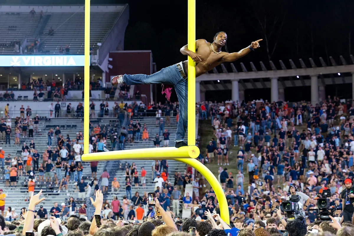 Virginia Fans Storm Field After Upset Win Over No. 8 FSU