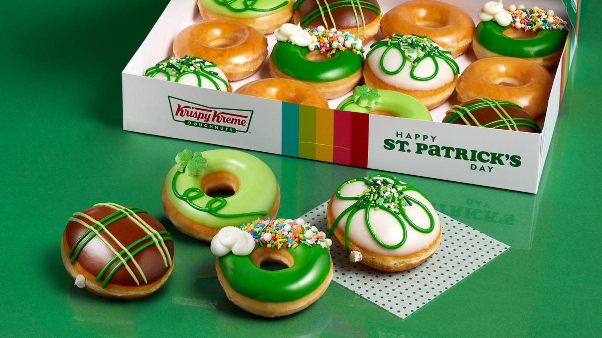 Featured image for "Krispy Kreme Celebrates St. Patrick's Day with Free Doughnuts and New Flavors"