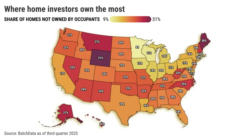 California Investors Own 17% of Single-Family Homes, Sparking Affordability Debate