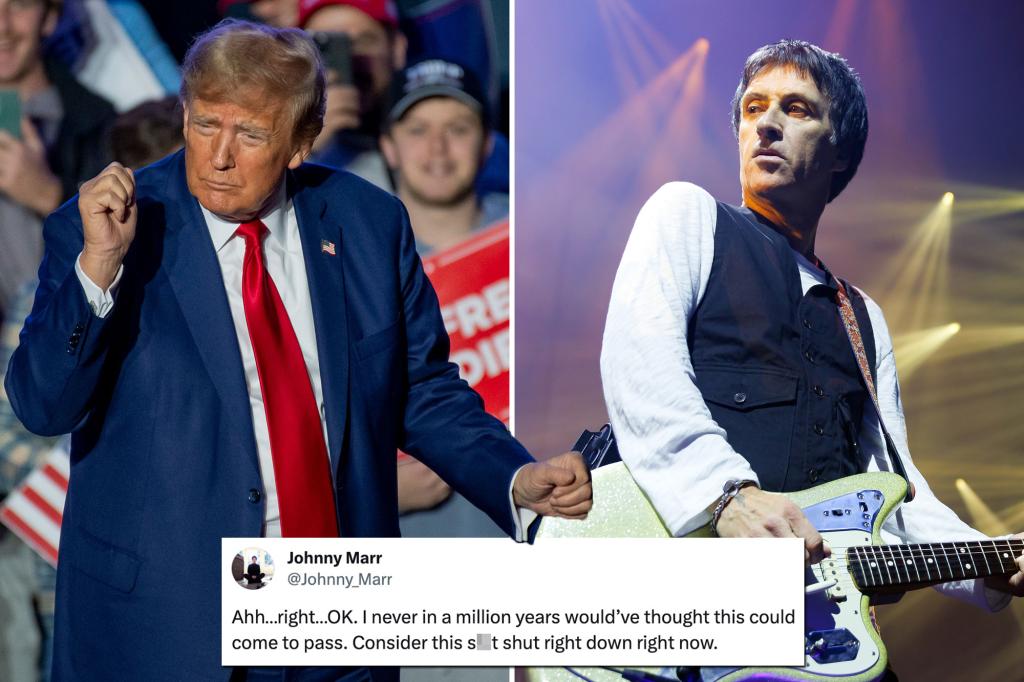 Featured image for "Johnny Marr Furious as Trump Continues to Use The Smiths' Songs at Rallies"