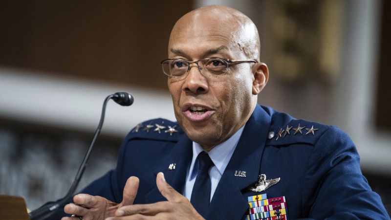Biden to Name Air Force Chief as Next Top US Military Officer