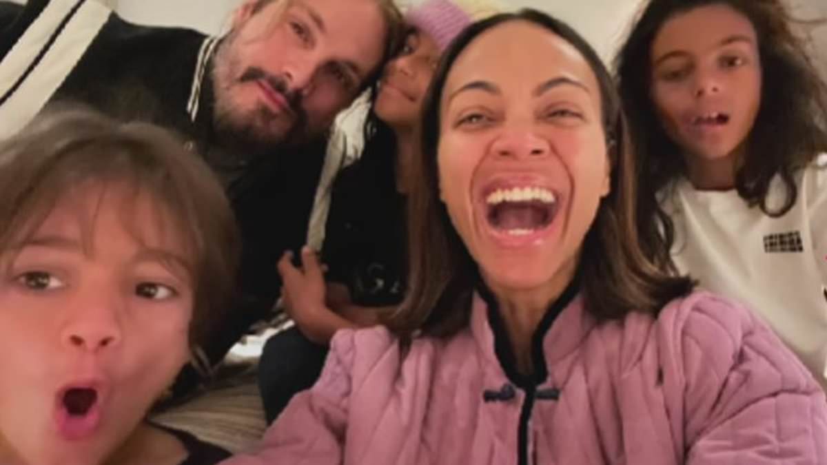 Featured image for Zoe Saldana's Rare Family Moments: Adventures with Her Three Kids