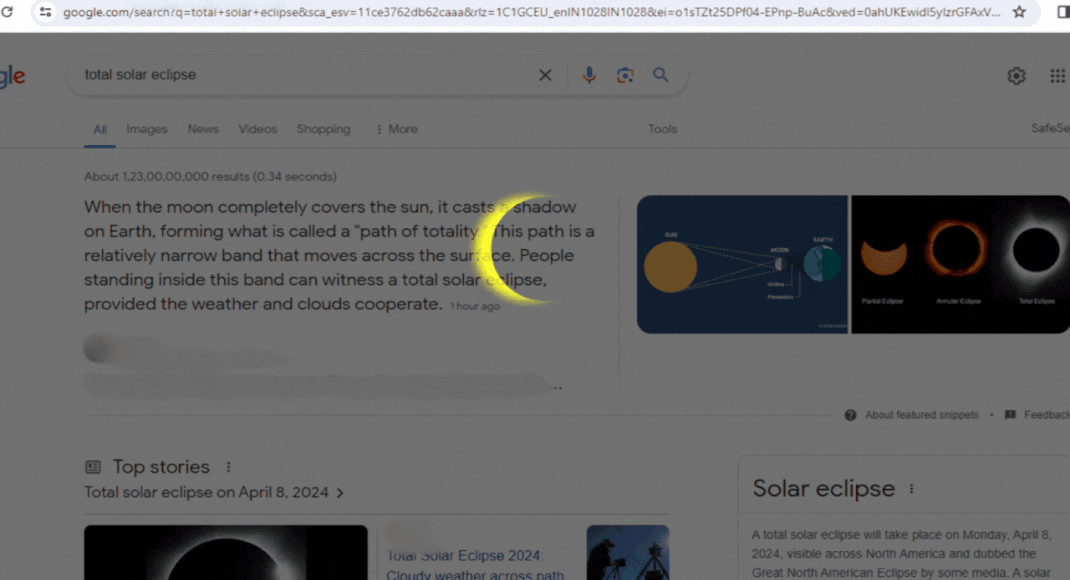 "2024 Total Solar Eclipse: Viewing Guide and Google's Special Animation"