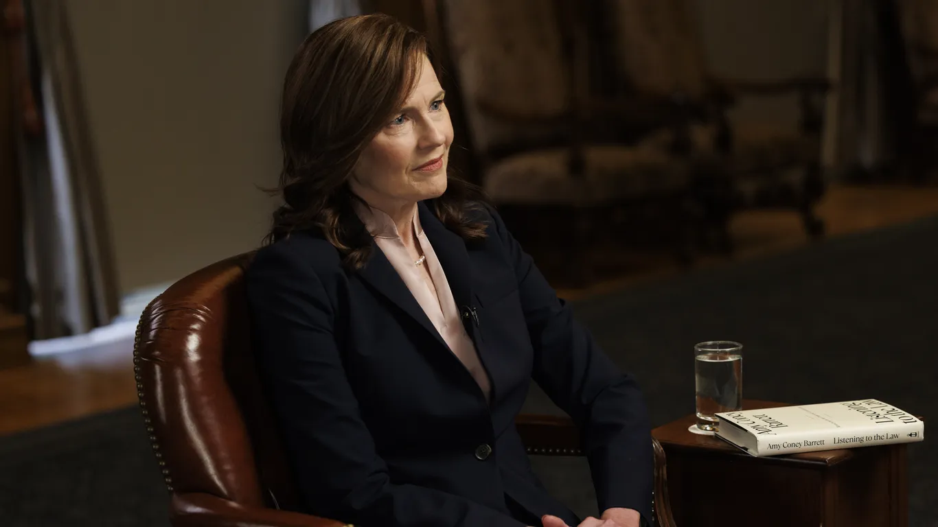 Featured image for Justice Barrett Defends Court Independence Amid Controversies