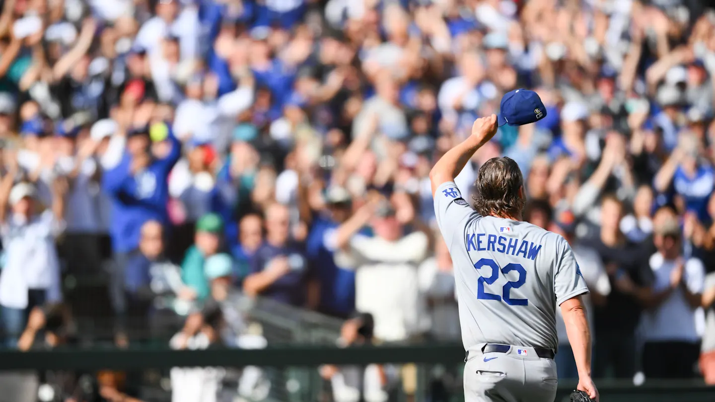 Featured image for Kershaw's Final Dodgers Appearance Sparks Ovation Amid Wild Card Omission