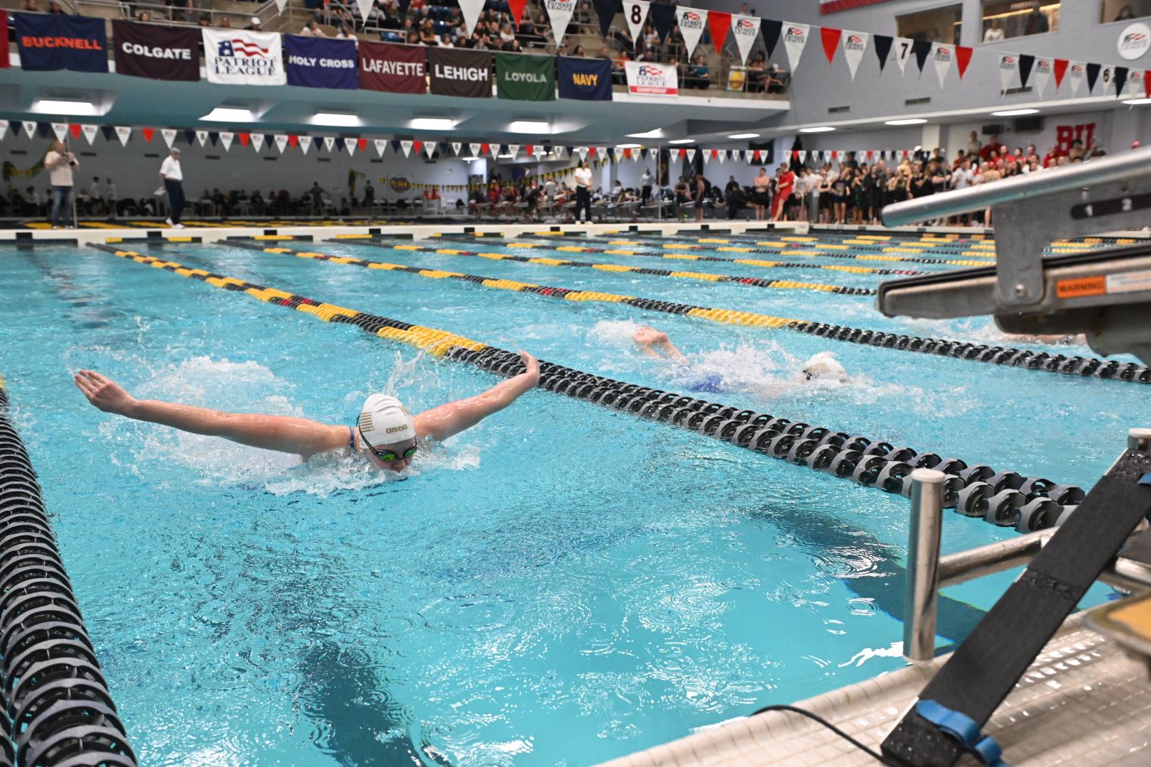 "Navy Dominates 2024 Patriot League Swimming and Diving Championship"