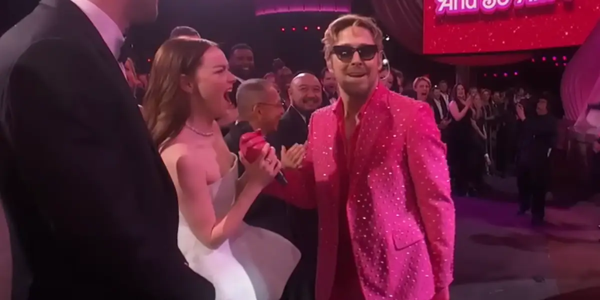 Featured image for "Ryan Gosling's Oscar Night Reunion with Emma Stone for 'I'm Just Ken'"