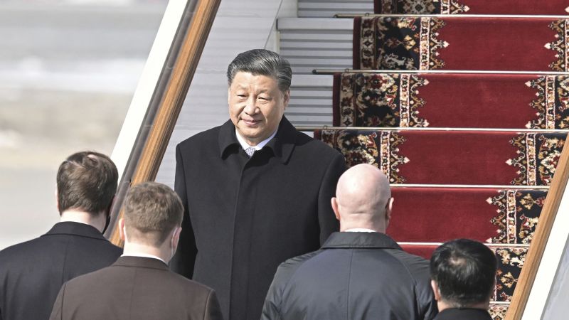 Xi Jinping meets Putin in Moscow amidst Ukraine conflict.