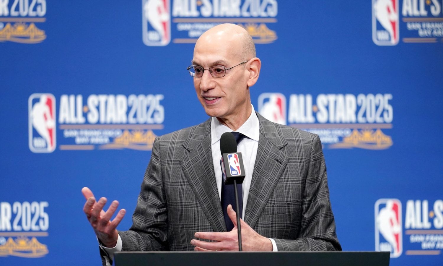 Featured image for Adam Silver Promotes US vs. World Format for 2026 NBA All-Star Game
