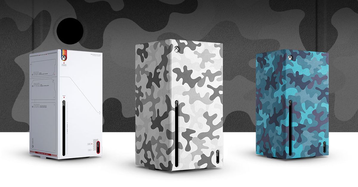 "Microsoft Introduces Customizable Xbox Series X Console Wraps, Including Starfield and Camo Options"