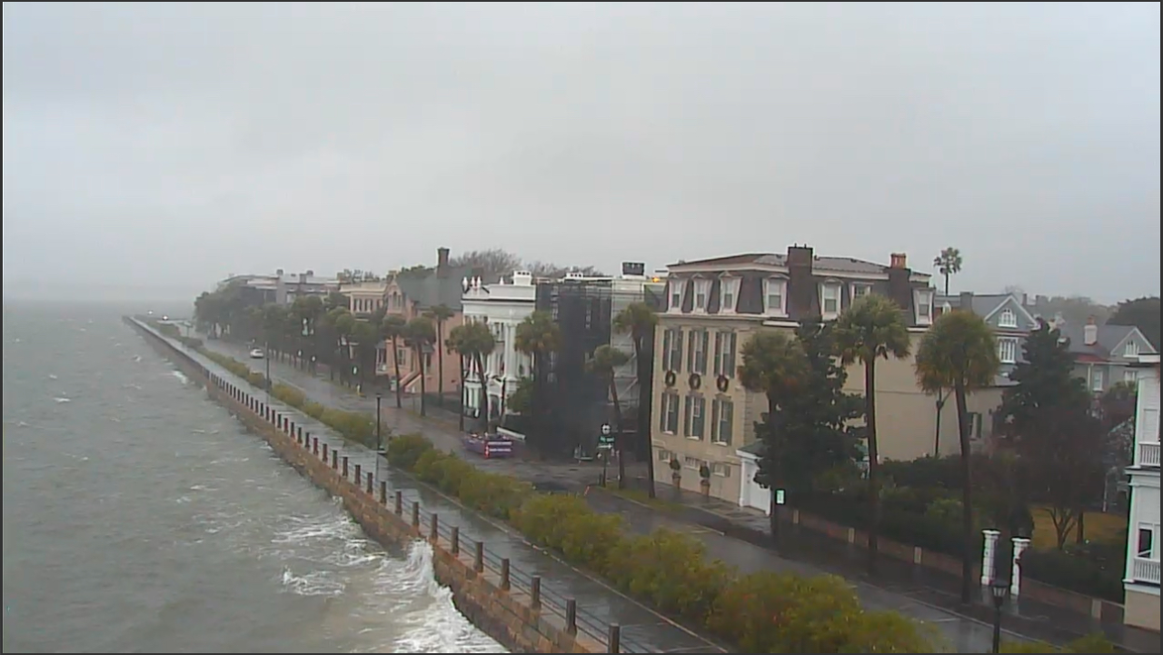 Coastal Storms Wreak Havoc: Live Cameras Capture Flooding and High Winds