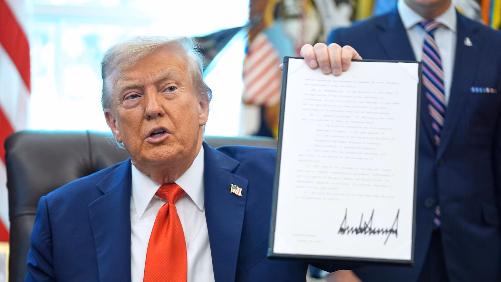 Featured image for Trump's push to ban flag burning despite Supreme Court ruling