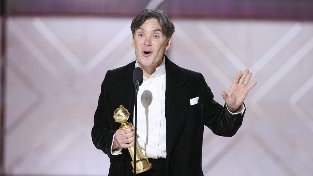 Featured image for "Golden Globe Winner Cillian Murphy Criticizes Christopher Nolan's Set Seating as Robert Downey Jr. and 'Succession' Triumph at 2024 Awards"