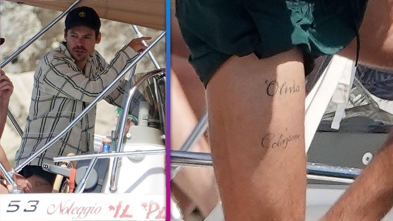 "Harry Styles' Italian Getaway Reveals Surprising 'Olivia' Tattoo on Thigh"