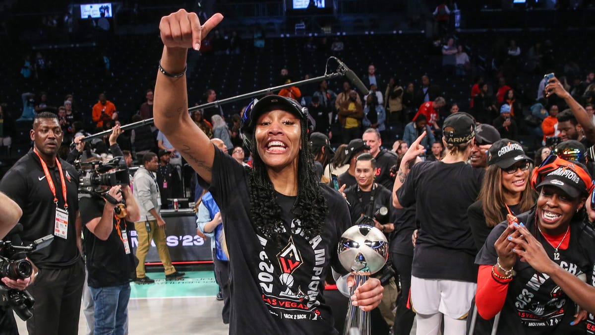 Las Vegas Aces Celebrate Back-to-Back WNBA Championship Victory