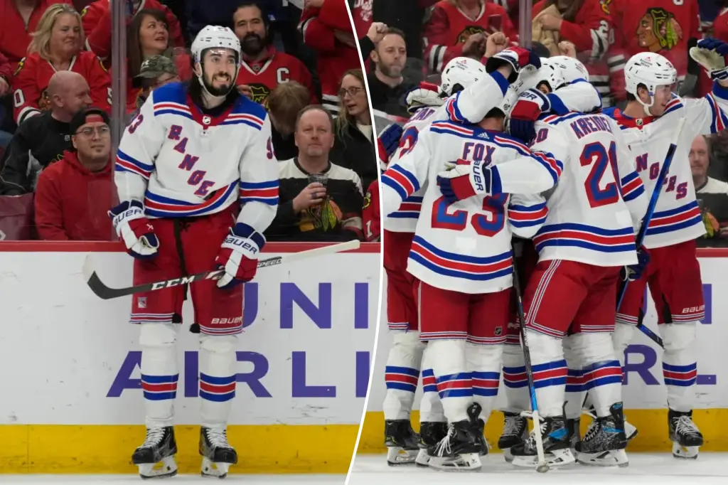 Featured image for "Rangers Secure Overtime Victory Against Blackhawks Despite Late Lead Scare"