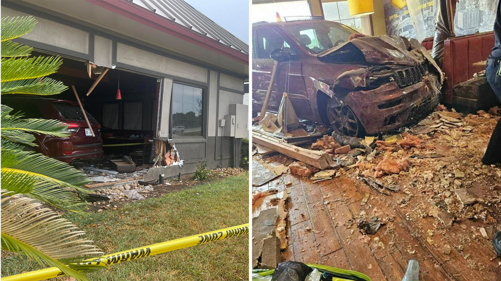 SUV Smashes into Denny's Restaurant, Injuring 23 People