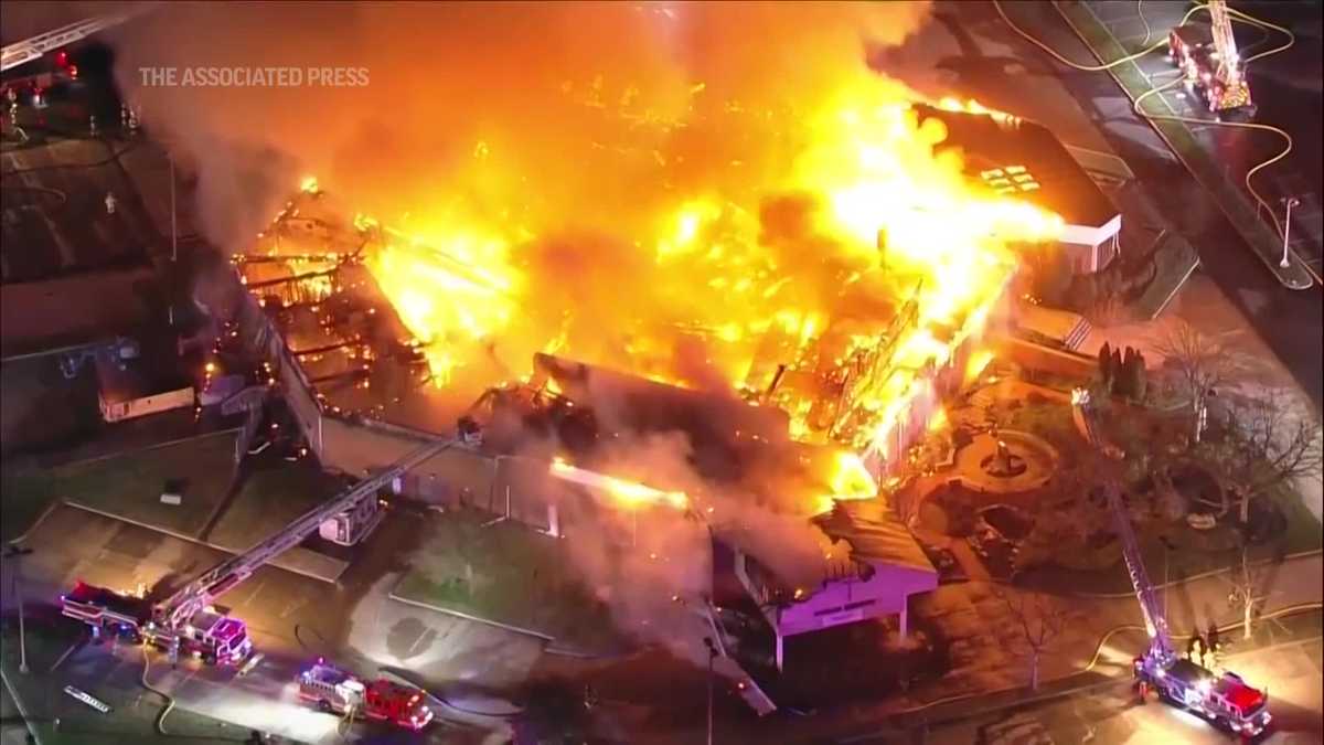 Massive Fire Destroys New Jersey Church Sanctuary.
